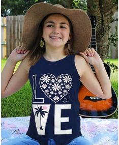 img 3 attached to Charming Sleeveless Designs for Girls - Miss Popular Clothing Collection: Tops, Tees & Blouses