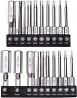 rocaris 20-piece magnetic allen wrench drill bit set (10 metric & 10 sae) with 1/4" quick release shank - 2.3 inch length for improved search engine visibility logo