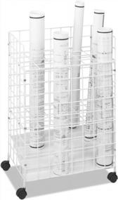 img 2 attached to 📁 Safco Products 3088 Wire Roll File: Efficient 24-Compartment White Organizer