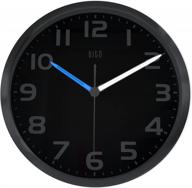 keep time in silence: 12 inch hito wall clock with smart nightlight and brightness adjustability logo
