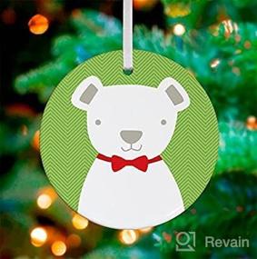 img 3 attached to 🎀 Oopsy Daisy Bow Tie Teddy/Green Keepsake Ornament, 3"x 3