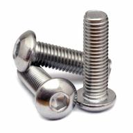 m5 x 8mm button head socket cap screws, 10 pack - iso 7380 stainless steel monsterbolts logo