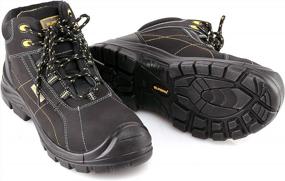 img 4 attached to Безопасные рабочие ботинки в спортивном стиле для мужчин и женщин — BURGAN 290 с композитной непробиваемой промежуточной подошвой и носком