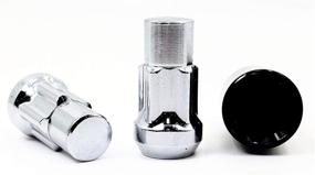 img 2 attached to 🔒 Secure Your Aftermarket Custom Wheels: Set of 4 Veritek Chrome Acorn Bulge Tuner 1.75 Inch Wheel Locks for SUV Truck (14x1.5)