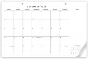 img 4 attached to Organize With Ease: Minimalistic 2022-2023 Desk Calendar - June To December - 17"X11" Desktop/Wall Calendar For Office Efficiency