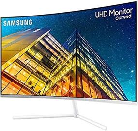 img 1 attached to SAMSUNG 3840X2160 DisplayPort Borderless LU32R591CWNXZA 3D, Curved 🖥️ Monitor with Flicker-Free & Blue Light Filter + Tilt Adjustment