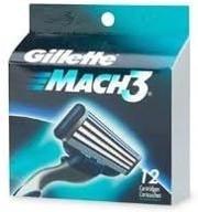 💯 efficient gillette mach 3 refills - 12 cartridges for long-lasting shaving performance logo