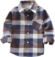 tortor 1bacha sleeve flannel gingham boys' clothing in tops, tees & shirts logo