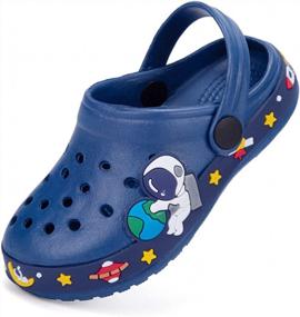 img 4 attached to Cute Cartoon Kids Garden Shoes - Quick-Dry Slides For Boys And Girls