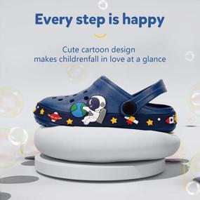img 1 attached to Cute Cartoon Kids Garden Shoes - Quick-Dry Slides For Boys And Girls