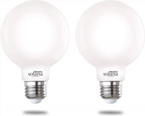 img 4 attached to Smart WiFi Connected LED Globe Light Bulbs, 40W Equivalent, 90CRI, Milky Finish - 2 Pack From Bulbrite Solana
