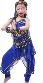 img 1 attached to Костюм для танца живота для девочек Genie Arabian Princess для Хэллоуина в Индии