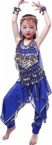 img 4 attached to Girls Genie Arabian Princess Belly Dance Costume For Halloween India