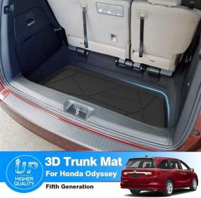 img 3 attached to 🚙 Cartist Custom Fit Cargo Liner for Honda Odyssey 2018-2022: Odorless, High Side Protection and 3D Trunk Floor Mat Behind 3rd Row