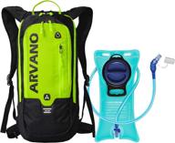 🚵 arvano hydration pack bike - 2l water bladder included | small mountain biking backpack lightweight bicycle daypack | 6l mini rucksack for cycling mtb skiing snowboarding | day hiking bag running pouch - women men logo