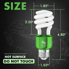 img 3 attached to 🦎 REPILOGI UVA UVB Reptile Light 5.0, 13W Compact Fluorescent Lamp: Tropical/Sub Tropical Reptile Lighting Solution