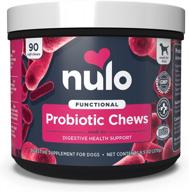 dog probiotic supplement with prebiotics, 90 soft chews for digestive and bowel health support logo