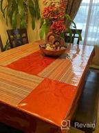 картинка 1 прикреплена к отзыву Enhance Your Dining Experience With Maxmill'S Jacquard Tablecloth - Spillproof, Wrinkle Resistant, And Stylish For Thanksgiving And Outdoor Picnics - Rust Rectangle 52 X 70 Inch от Brittney Kutty