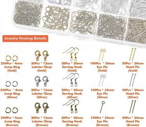 img 2 attached to 📿 Paxcoo Jewelry Making Supplies Wire Wrapping Kit: Tools, Wire, & Findings for Jewelry Repair & Beading