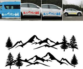 img 1 attached to Sundan Stickers Mountain Graphic Trailer Exterior Accessories