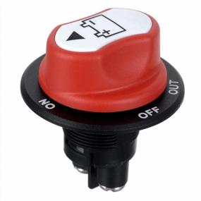 img 4 attached to Protect Your Vehicle With Jtron Car Battery Disconnect Switch - Waterproof, Cut-Off Isolator Switch For Cars, Boats, RVs, ATVs And More (50V, 50A Cont/75A INT, NO-OFF-OUT)