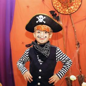 img 2 attached to Выглядите как пират в трехугольной пиратской шляпе Skeleteen - идеальный аксессуар для костюма