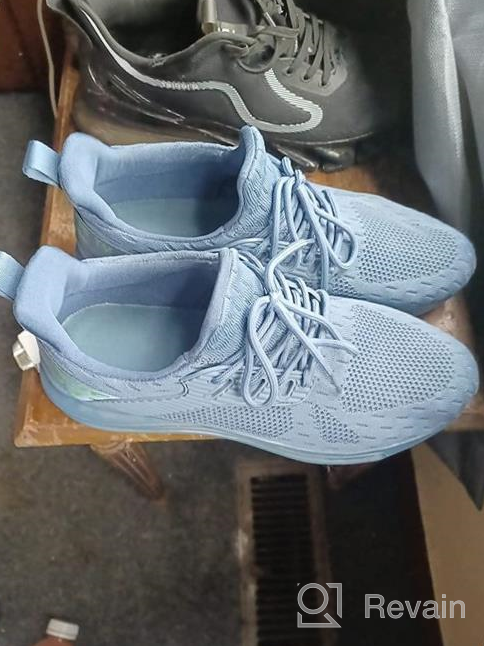 img 1 attached to Breathable Athletic Trainers: Men's 🏃 Running Basketball Sneakers for optimum comfort review by Ryan Cornelison