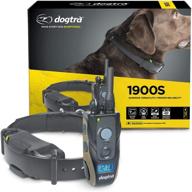 🐶 high-output remote dog training e-collar: dogtra 1900s ipx9k waterproof with ergonomic design, covers 3/4 mile distance logo