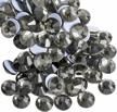 beadsland hotfix rhinestones, 1440pcs flatback crystal rhinestones for crafts clothes diy decoration, black diamond,ss20,4.6-4.8mm logo