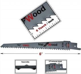 img 3 attached to 6-Inch Universal Reciprocating Saw Blades For Metal, Aluminum, PP Pipe & ABS - Compatible With DeWalt Makita Ryobi (SET007)