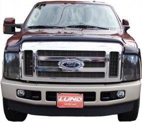 img 1 attached to Auto Ventshade AVS 21004 Hoodflector Dark Smoke Hood Shield For 2008-2010 Ford F-250, F-350 Super Duty