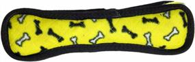 img 1 attached to TUFFY - World'S Tuffest Soft Dog Toy - Ultimate Bone-Squeakers - Multiple Layers. Made Durable, Strong & Tough. Interactive Play (Tug, Toss & Fetch). Machine Washable & Floats (Regular, Yellow Bone)