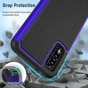 img 1 attached to For T-Mobile REVVL V Phone Case 4G: Dual Layer Protective Heavy Duty Cell Phone Cover Shockproof Rugged With Non Slip Textured Back - Military Protection Bumper Tough - 6