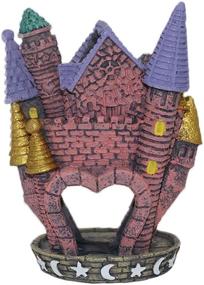 img 2 attached to 🏰 EHC Resin Aquarium Decorations: Princess House Mushroom Castle Fish Tank Ornament with Pet Fish and Shrimp Hideaway Landscape – Perfect Addition for Betta Duke, Cory Catfish and more!
