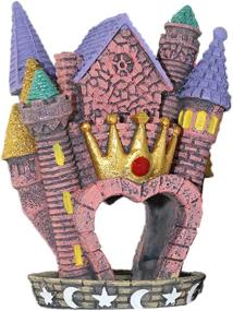 img 4 attached to 🏰 EHC Resin Aquarium Decorations: Princess House Mushroom Castle Fish Tank Ornament with Pet Fish and Shrimp Hideaway Landscape – Perfect Addition for Betta Duke, Cory Catfish and more!