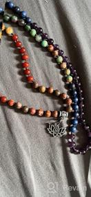 img 7 attached to Браслет Bivei'S 7 Chakra Healing Mala - подлинные бусины из драгоценных камней для йоги и медитации