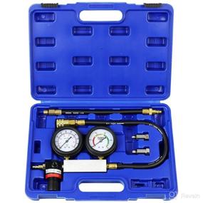 img 4 attached to 🔍 Unleash Engine Power: JoyFans Cylinder Leak Down Tester Kit with Compression Gauge for Pressure Leakage Test on Automotive, Motorcycle, Car - Tu-21 Small Engine Combustion Leakdown Detector in Blue