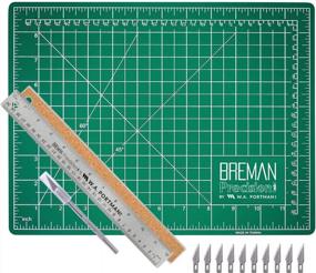 img 4 attached to Precision Crafting With WA Portman'S 9X12 Inch Self-Healing Cutting Mat, Metal Ruler, And Craft Knife Set