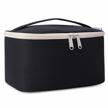 large makeup case organizer for women and girls - narwey travel cosmetic bag in black (medium, pack of 1) logo