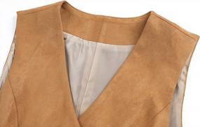 img 2 attached to V VOCNI Women'S Fully Lined 4 Button V-Neck Economy Dressy Suit Vest Waistcoat