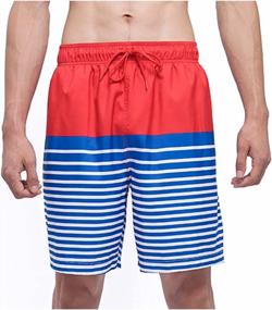 img 2 attached to Men'S Swim Trunks With Mesh Lining - Rokka&Rolla Beach Shorts For Comfortable Swimwear And Bathing Suit