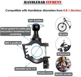 img 1 attached to 🚲 Bike Phone Mount: Ultimate Universal Holder for All Phones - SEMTION's Must-Have for Bicycles and Motorcycles