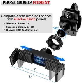 img 2 attached to 🚲 Bike Phone Mount: Ultimate Universal Holder for All Phones - SEMTION's Must-Have for Bicycles and Motorcycles