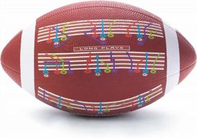 img 1 attached to Full-Size Playbook Ball With 12 Classic Long & Short Play Route Diagrams - Playmakers Play Call Football Set For Recreation, Intramurals, & Tailgates - Official Size 9 Ball & Pump Included