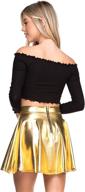 👗 large women's leather skater skirt - fashionable women's clothing by skirts логотип