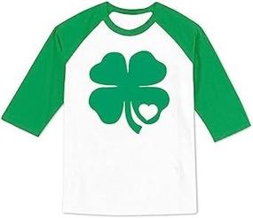 img 3 attached to 🍀 BesserBay Unisex Kids' St. Patrick's Day Lucky Shamrock Raglan Sleeve T-Shirt: Irish Clover Tee for Ages 1-8