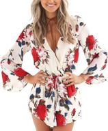 relipop fashion sleeves playsuit jumpsuit women's clothing - jumpsuits, rompers & overalls logo