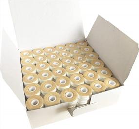 img 4 attached to HimaPro 144 White Prewound Bobbins For Embroidery Machines Size L (SA155) Cardboard Sided Good For Brother, Babylock, Janome, Bernina, Husqvarna, Pfaff Embroidery Machines Etc (White) - 60 Weight