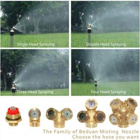 img 1 attached to Efficient Garden Irrigation: Beduan 1/2" NPT Sprinkler Mister Head With Adaptor And Mesh Filter