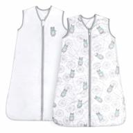 2-pack tillyou sleep sack set - cotton wearable blanket for toddlers 18-24 months, bear & dandelion design logo